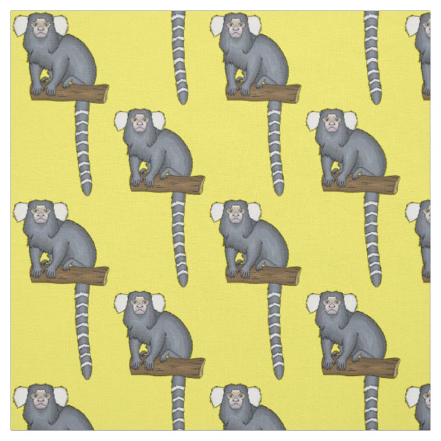 Illustration av gemensam marmoset tecknad tyg (Provkarta)