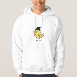 Illustration av gentleman-kyckling hoodie
