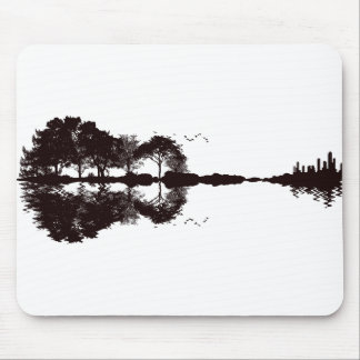Illustration av gitarr liggande musmatta