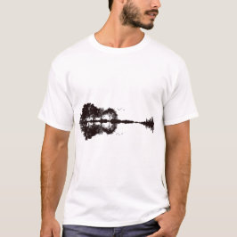 Illustration av gitarr liggande t shirt