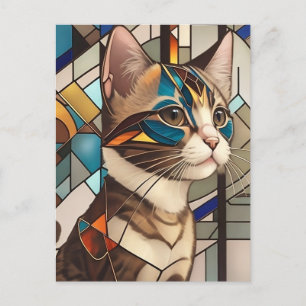 Illustration av glasskikt vykort