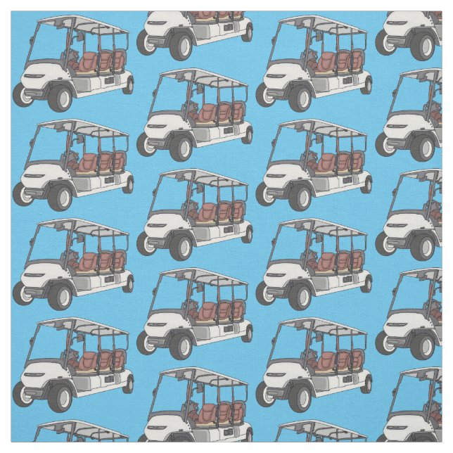 illustration av golfkart/golfbuggy-tecknad tyg (Provkarta)