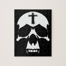 Illustration av Gothic Black and White Demon Skull