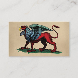 Illustration av Griffin-Vintage Visitkort