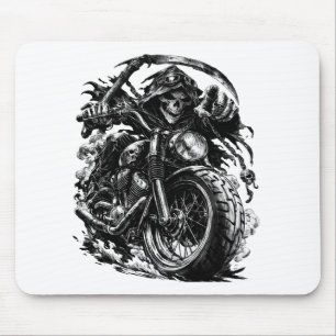 Illustration av Grim Reaper motorcyklist Musmatta