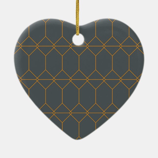 illustration av grönt, gyllene, enkla, reflekteran julgransprydnad keramik (Baksidan)