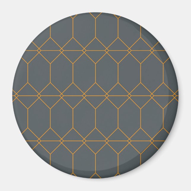 illustration av grönt, gyllene, enkla, reflekteran magnet (Framsidan)