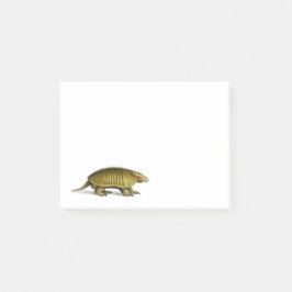 illustration av gulten vintage armadillo post-it block