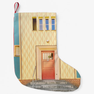 illustration av gultens hus liten julstrumpa