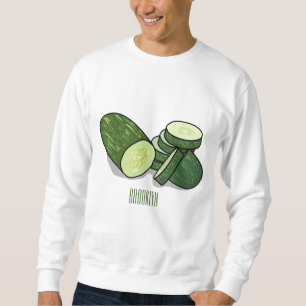 illustration av gurkens tecknad lång ärmad tröja