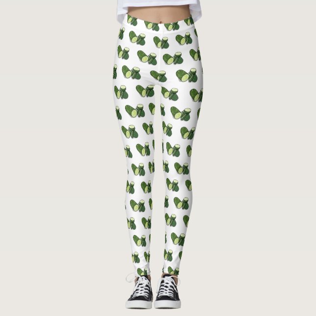 illustration av gurkens tecknad leggings (Framsida)