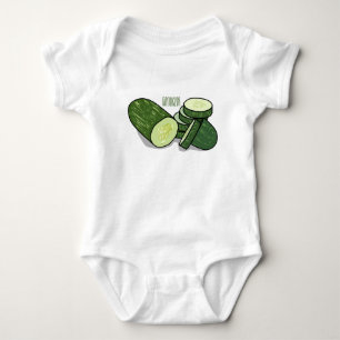illustration av gurkens tecknad t shirt