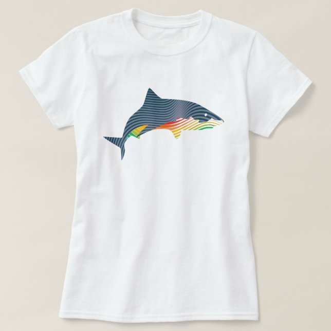 Illustration av hak-svosh t-shirt (Design framsida)