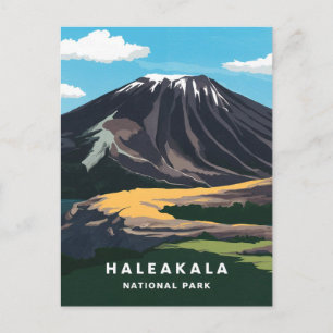 Illustration av Haleakala nationalpark Vykort