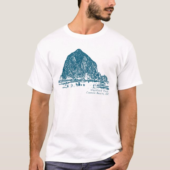 Illustration av Haystack Sten T-shirt (Framsida)