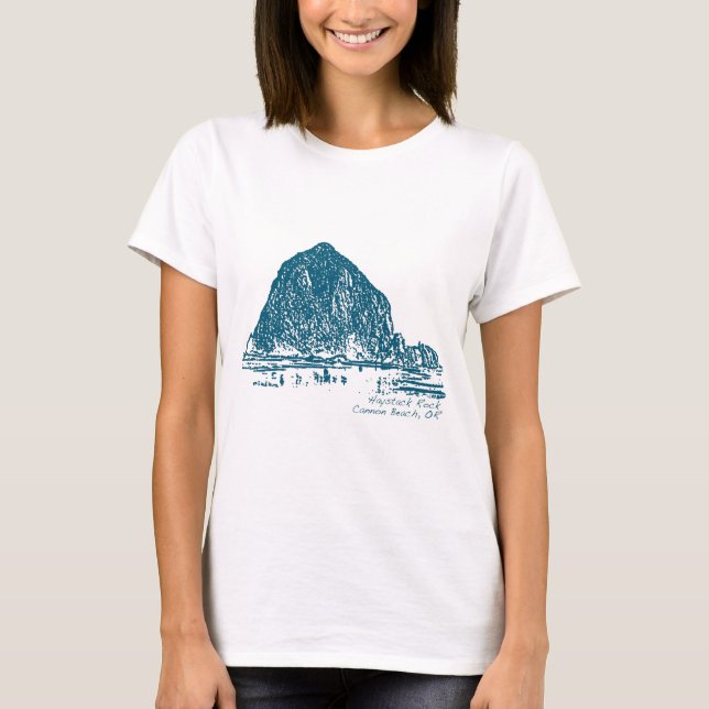 Illustration av Haystack Sten T-shirt (Framsida)