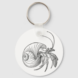 Illustration av Hermit Crab (konst) Nyckelring