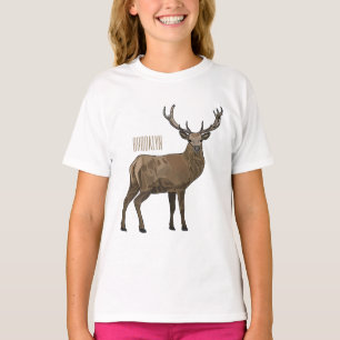 illustration av hjortens tecknad t shirt