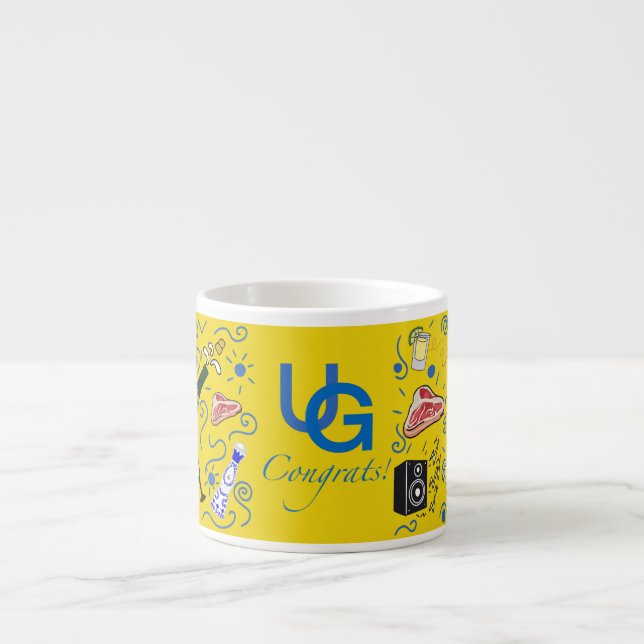 Illustration av hobby espressomugg (Framsidan)