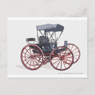 Illustration av horselfri transport vykort