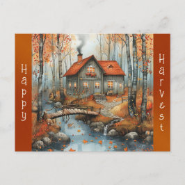 Illustration av höststucksBridge Helg Vykort