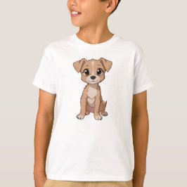 Illustration av Hund av matta djur med stort Ögon T Shirt