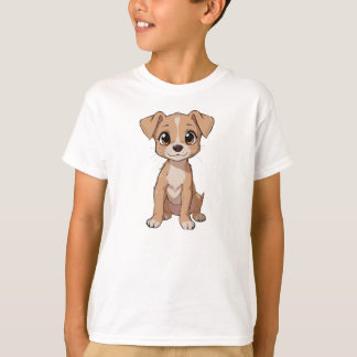 Illustration av Hund av matta djur med stort Ögon T Shirt