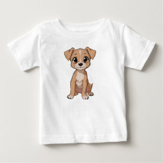 Illustration av Hund av matta djur med stort Ögon T Shirt