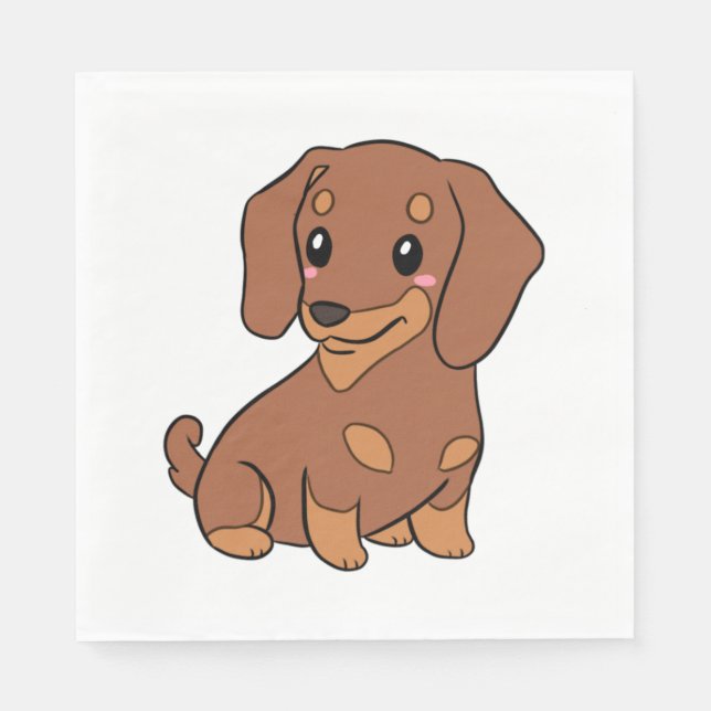 illustration av hund för den akuta nödsituationen pappersservett (Framsidan)