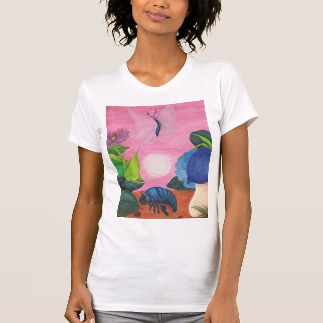 Illustration av Insekt av fjäril-omvandling T Shirt (Framsida)