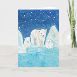 Illustration av isbjörnar kort