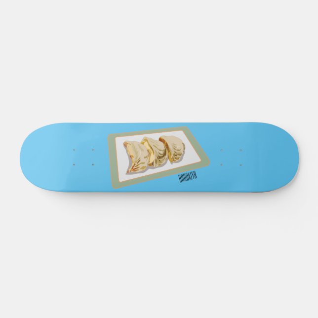 illustration av Jiaozi/kinesisk tecknad av dumplin Mini Skateboard Bräda 18,5 Cm (Horz)