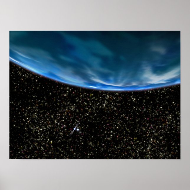 Illustration av jordens horisont poster (Framsidan)