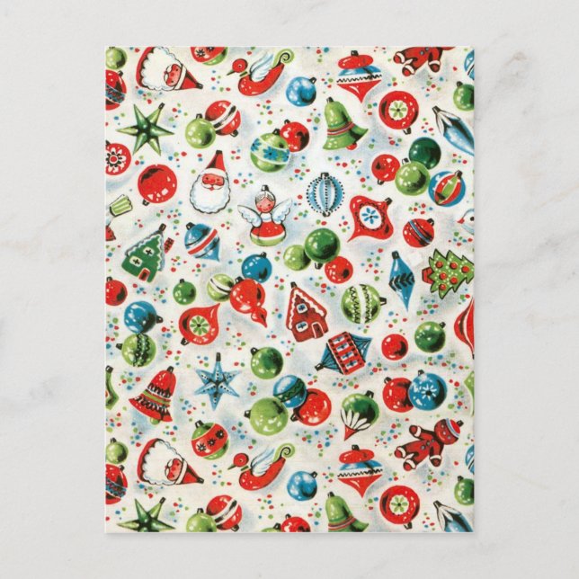 Illustration av julfester helg vykort (Framsida)