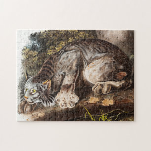 Illustration av Kanada Lynx (Lynx Canadensis) Pussel