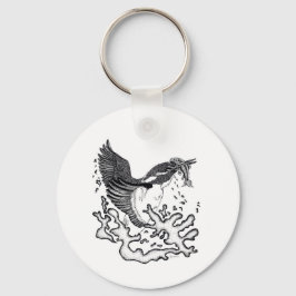 Illustration av Kingfisher på knappens nyckelring