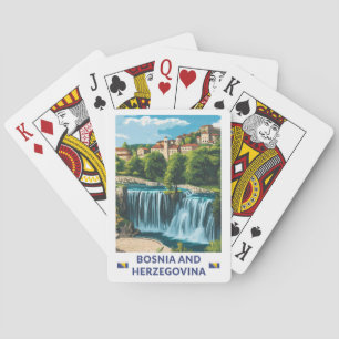Illustration av konst i Bosnien och Hercegovina Casinokort