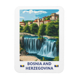 Illustration av konst i Bosnien och Hercegovina Magnet