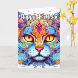 Illustration av kreativ Kattunge Kort