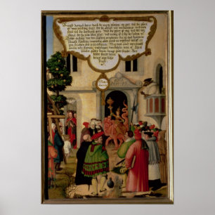 Illustration av Kristus undervisning Poster