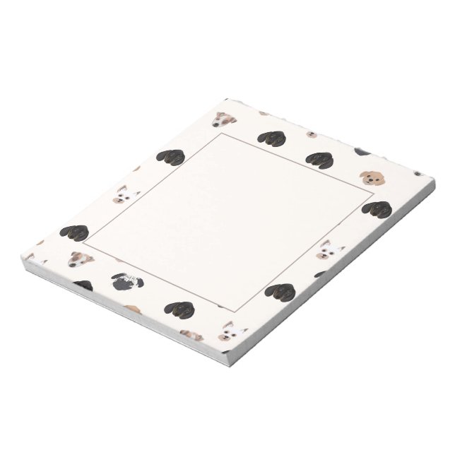 Illustration av kute-marionett Hundar Anteckningsblock (Roterad)