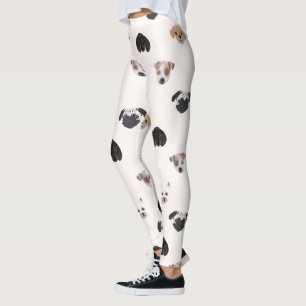 Illustration av kute-marionett Hundar Leggings