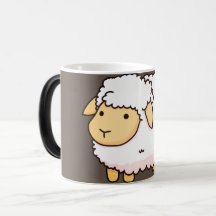 Illustration av kute och vita får