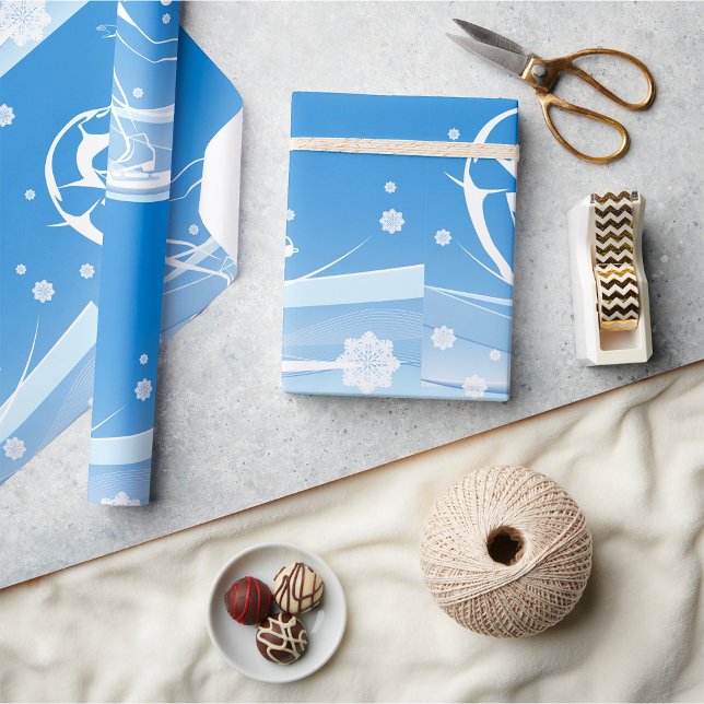 Illustration av kvinnlig isfär presentpapper (Skapare uppladdad)