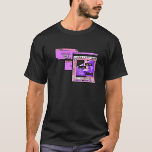 Illustration av Ledsen Aesthetic PC Browser Vaporw T Shirt