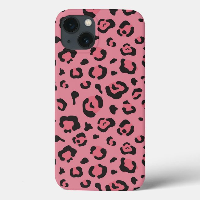 Illustration av leopard Rosa Animal (Baksida)