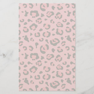 Illustration av Leopard Rosa Animal Brevpapper