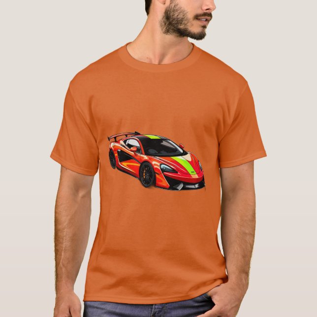 Illustration av livliga sportar t shirt (Framsida)