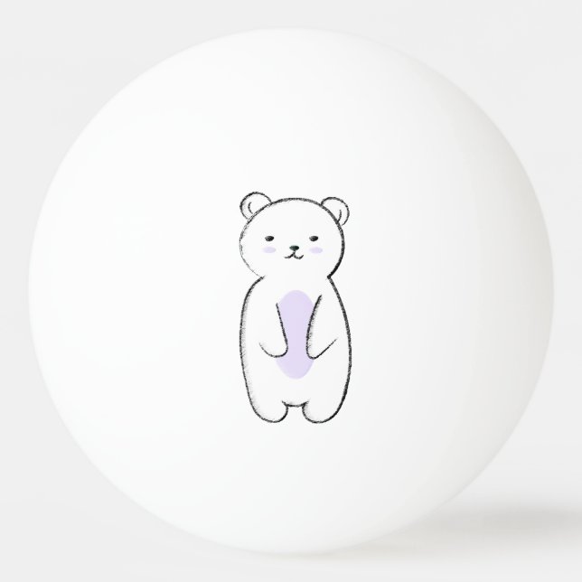 Illustration av ljus Polar Pingisboll (Framsidan)