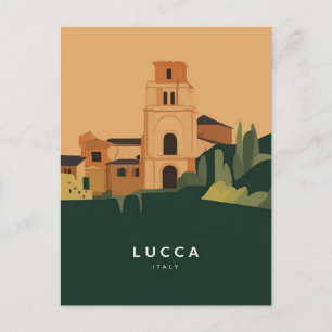 Illustration av Lucca Italien Stylist Vykort